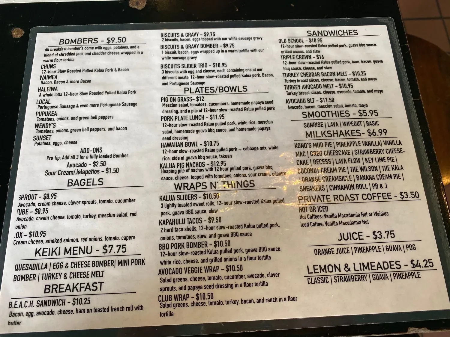 Menu 6