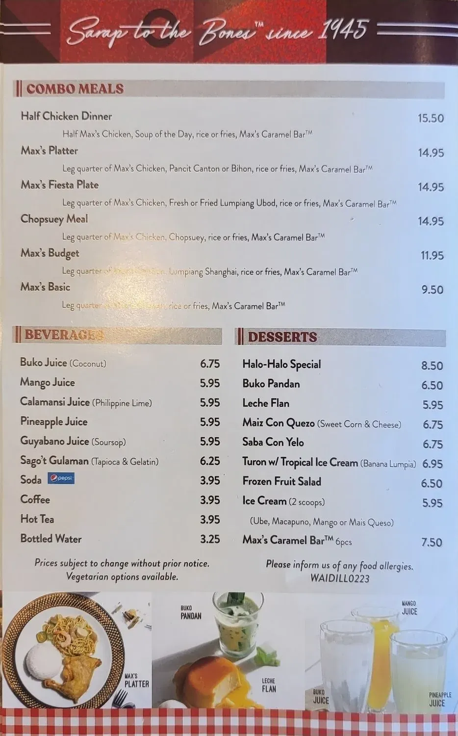 Menu 6