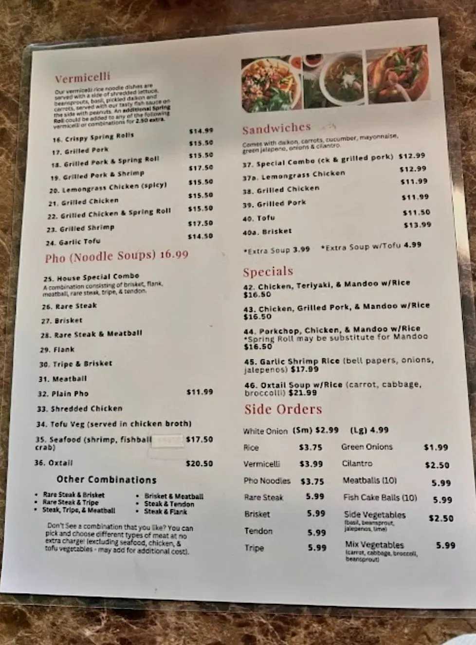 Menu 1