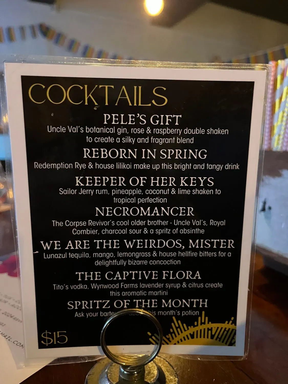 Menu 5