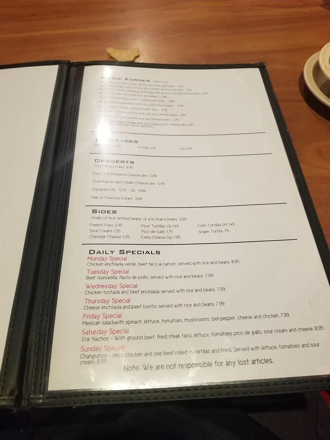 Menu 1