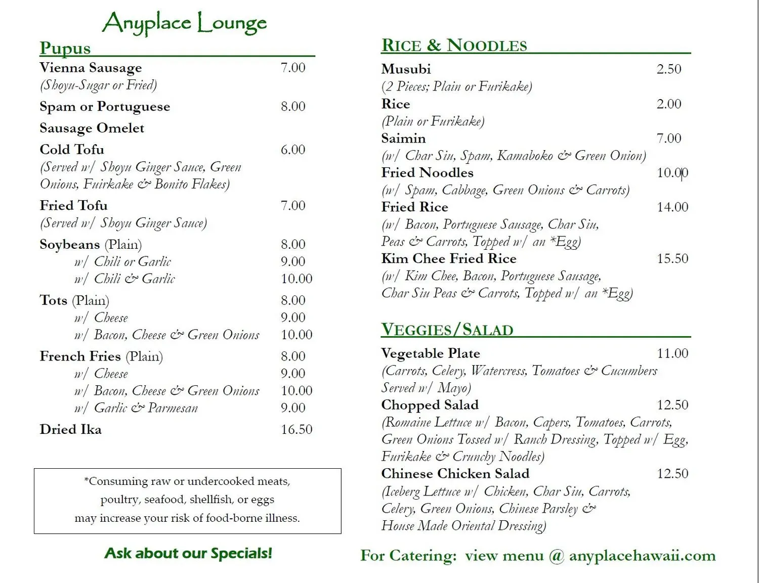 Menu 2