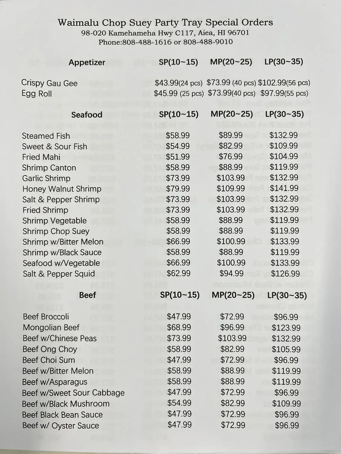 Menu 5