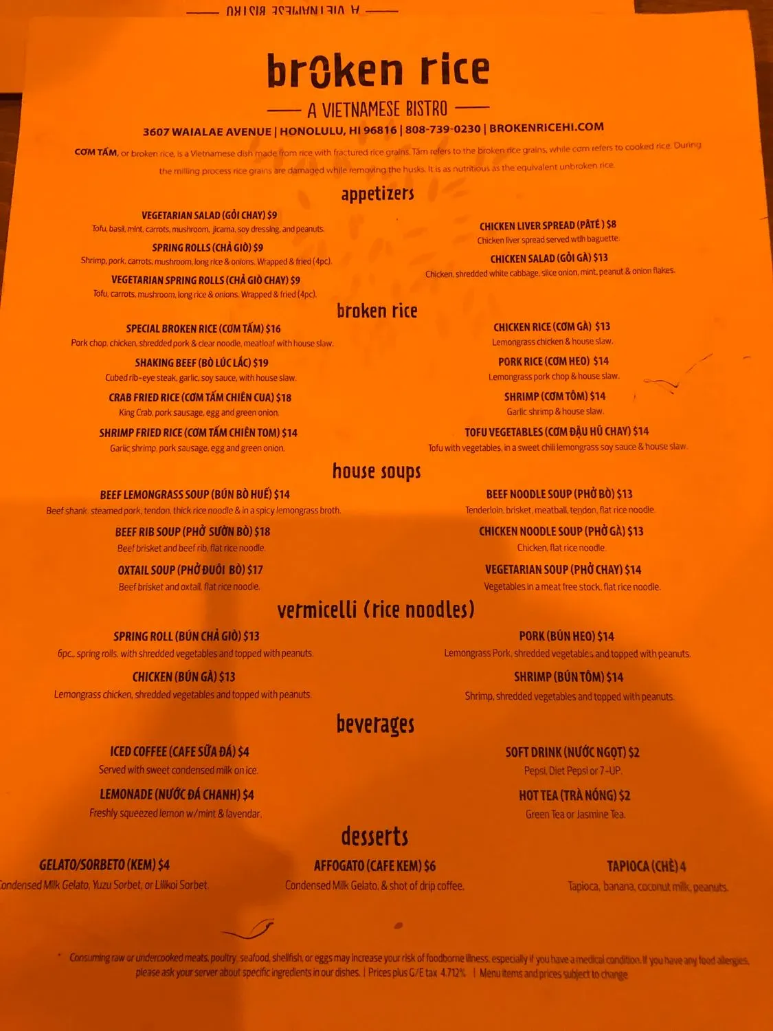 Menu 6