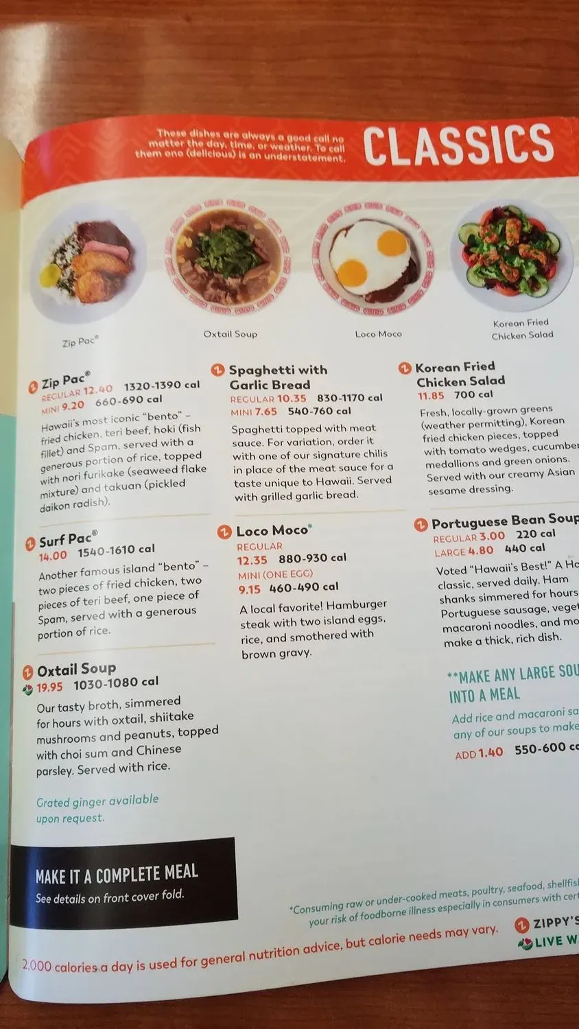 Zippy's Wahiawa Menu - Updated October 2025