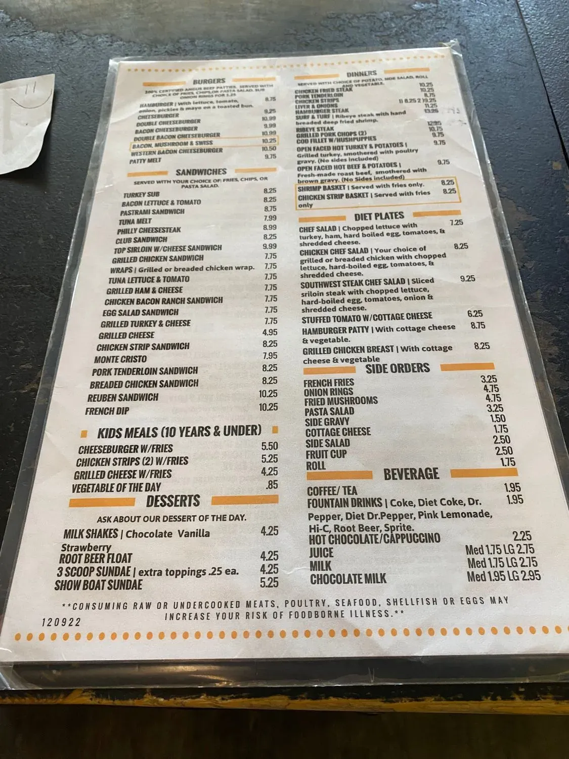 Menu 1