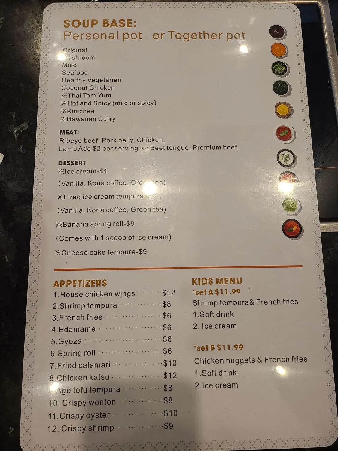 Menu 5