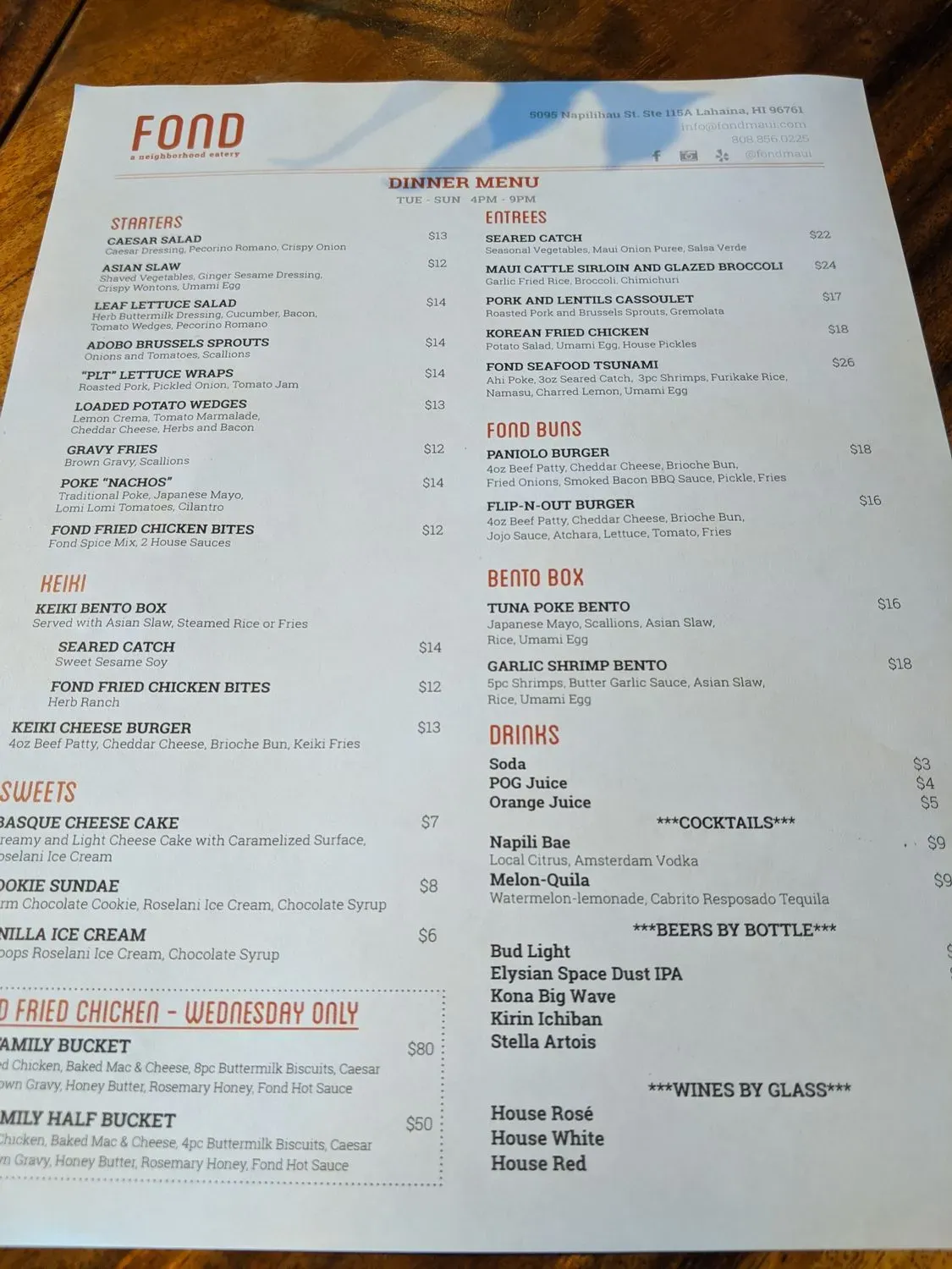 Menu 5