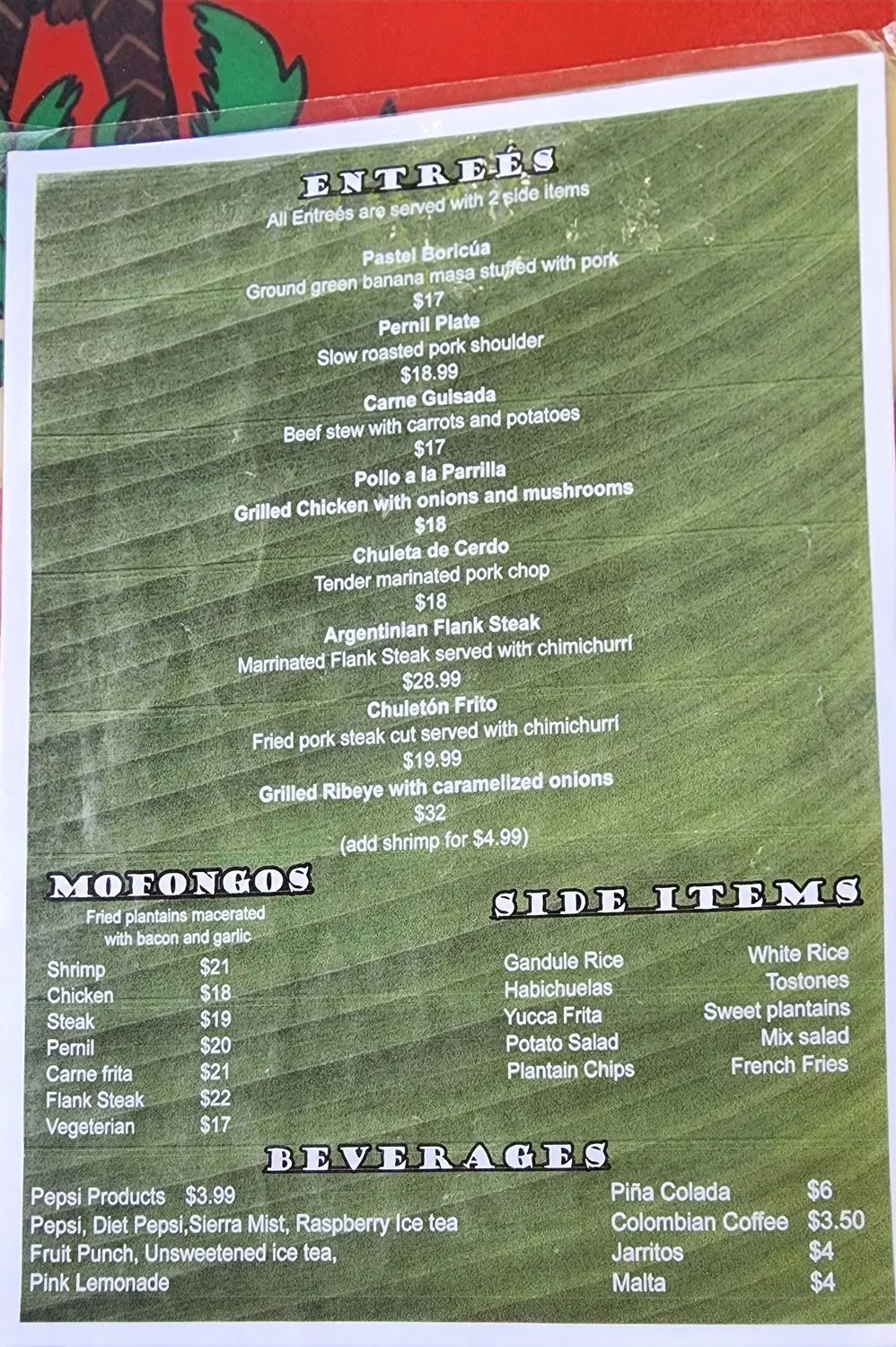 Menu 1