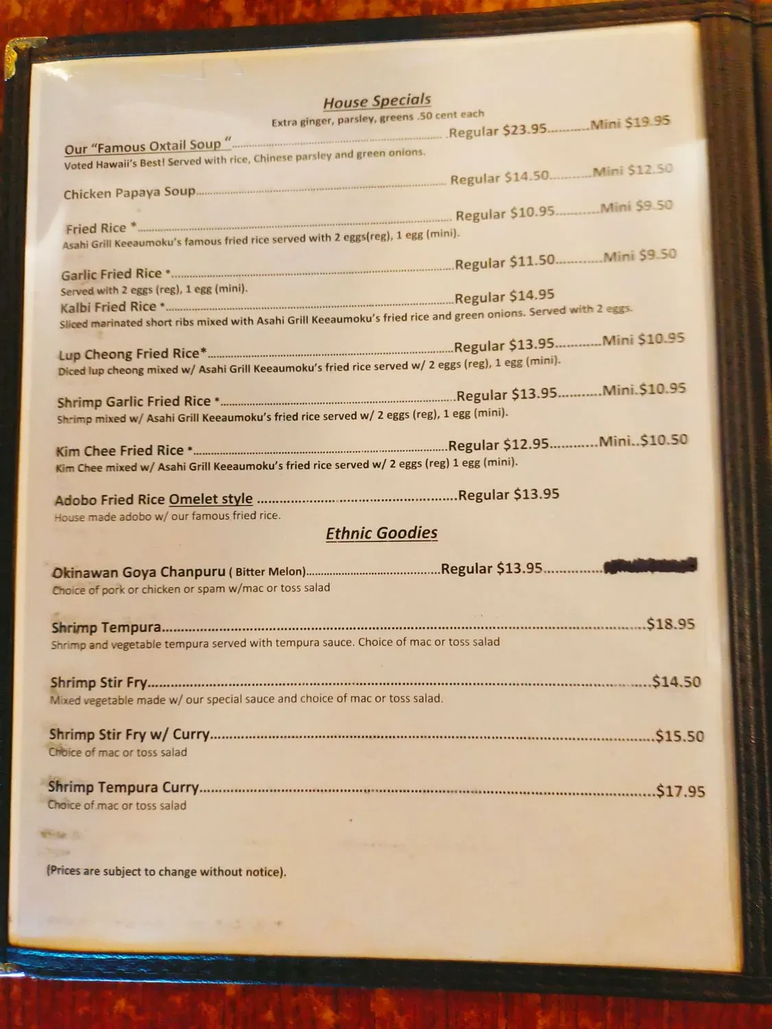 Menu 5