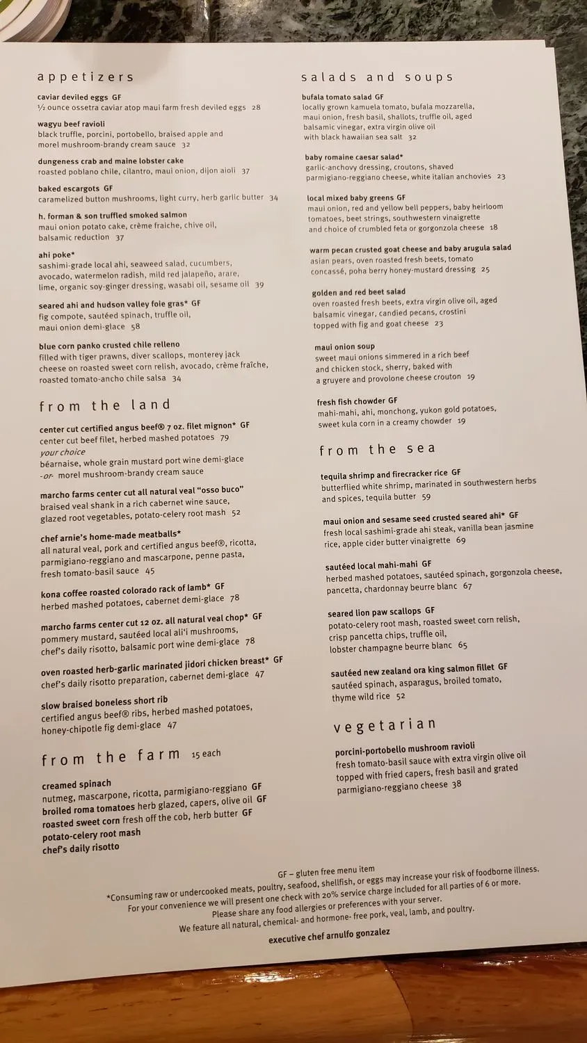 Menu 1