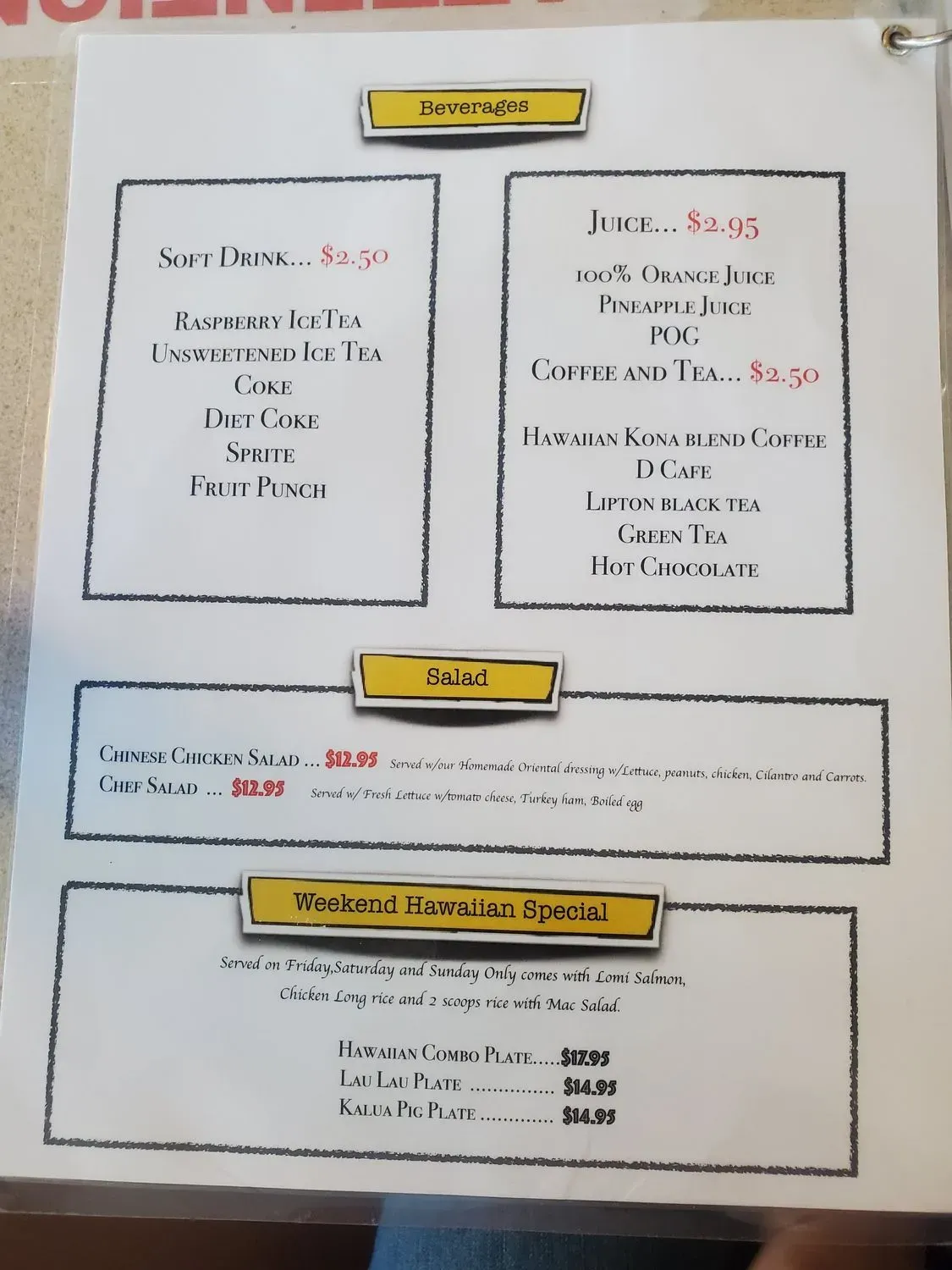 Menu 2