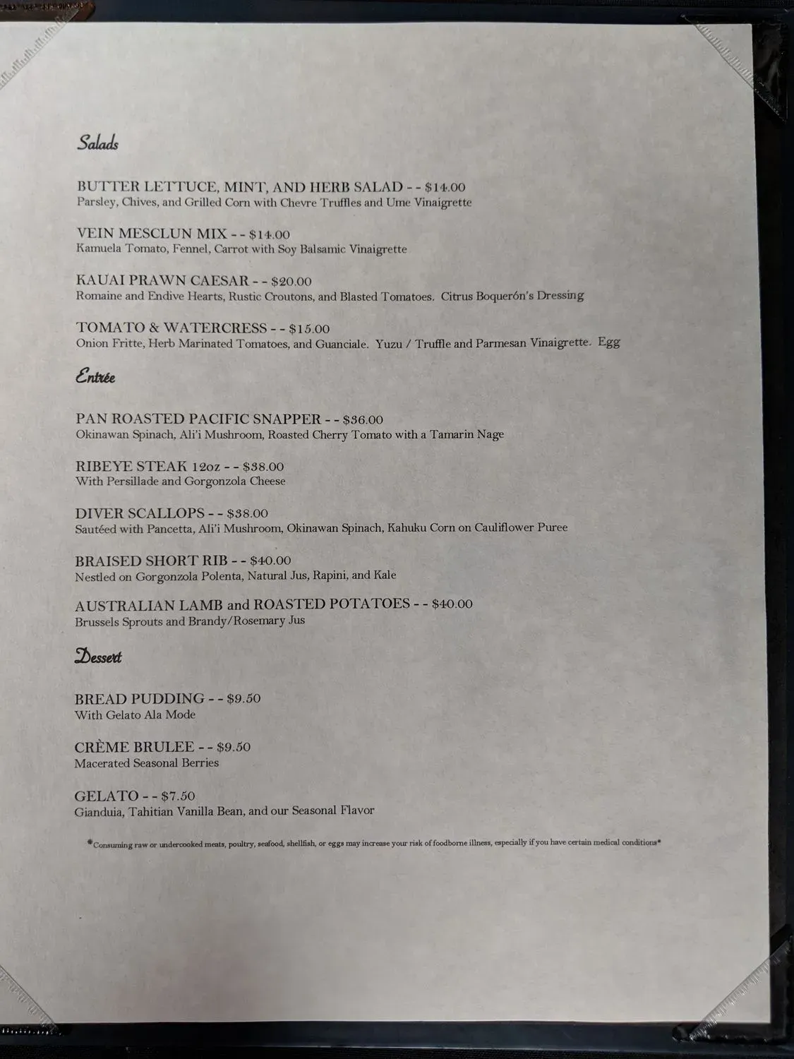 Menu 5