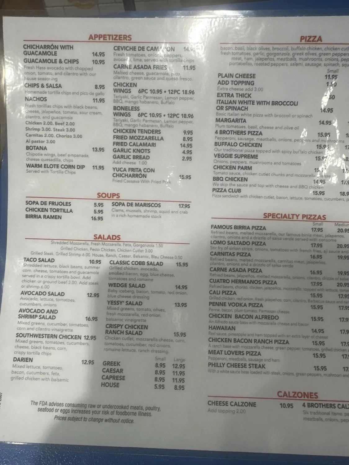 Menu 4