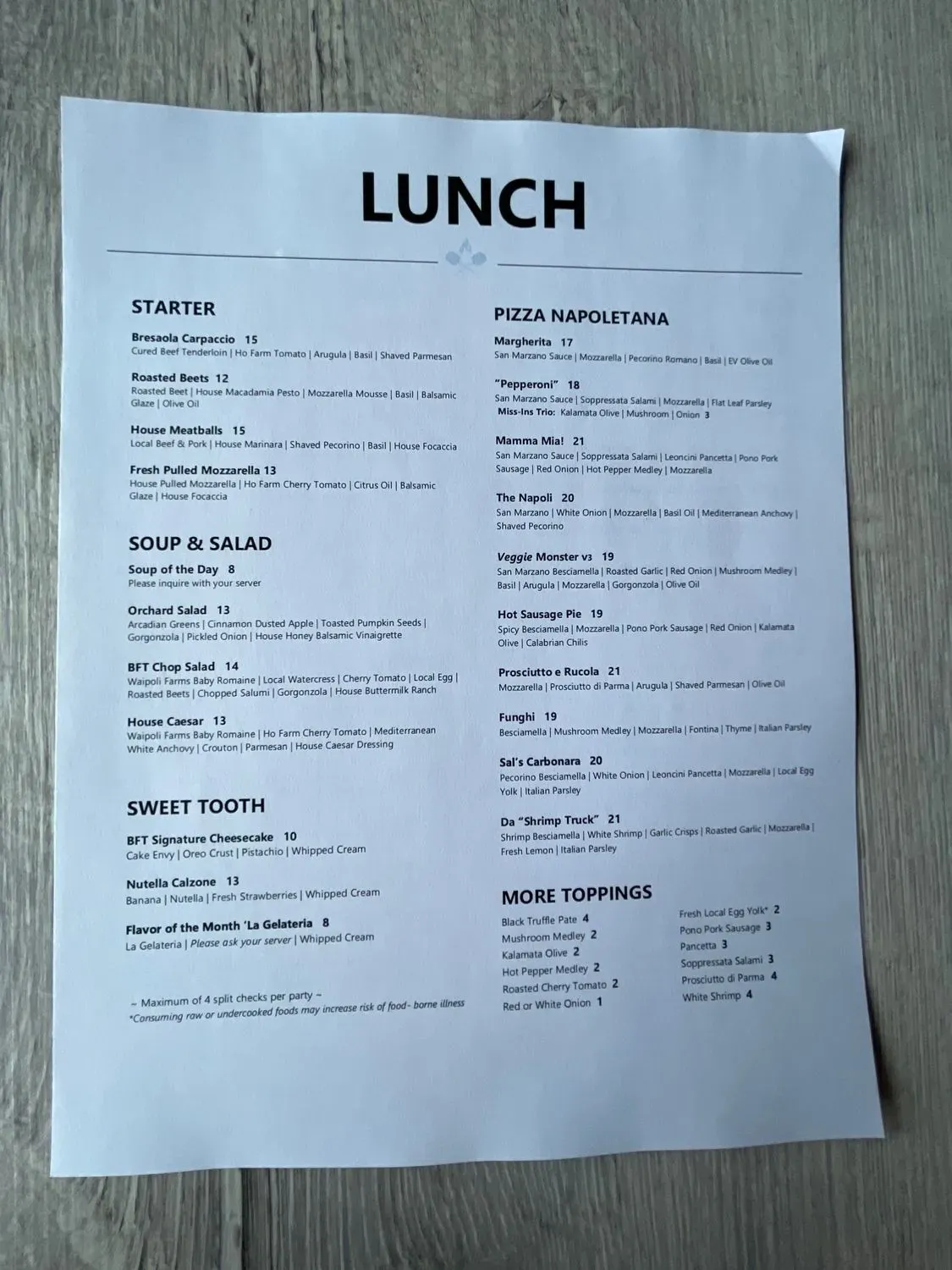 Menu 6