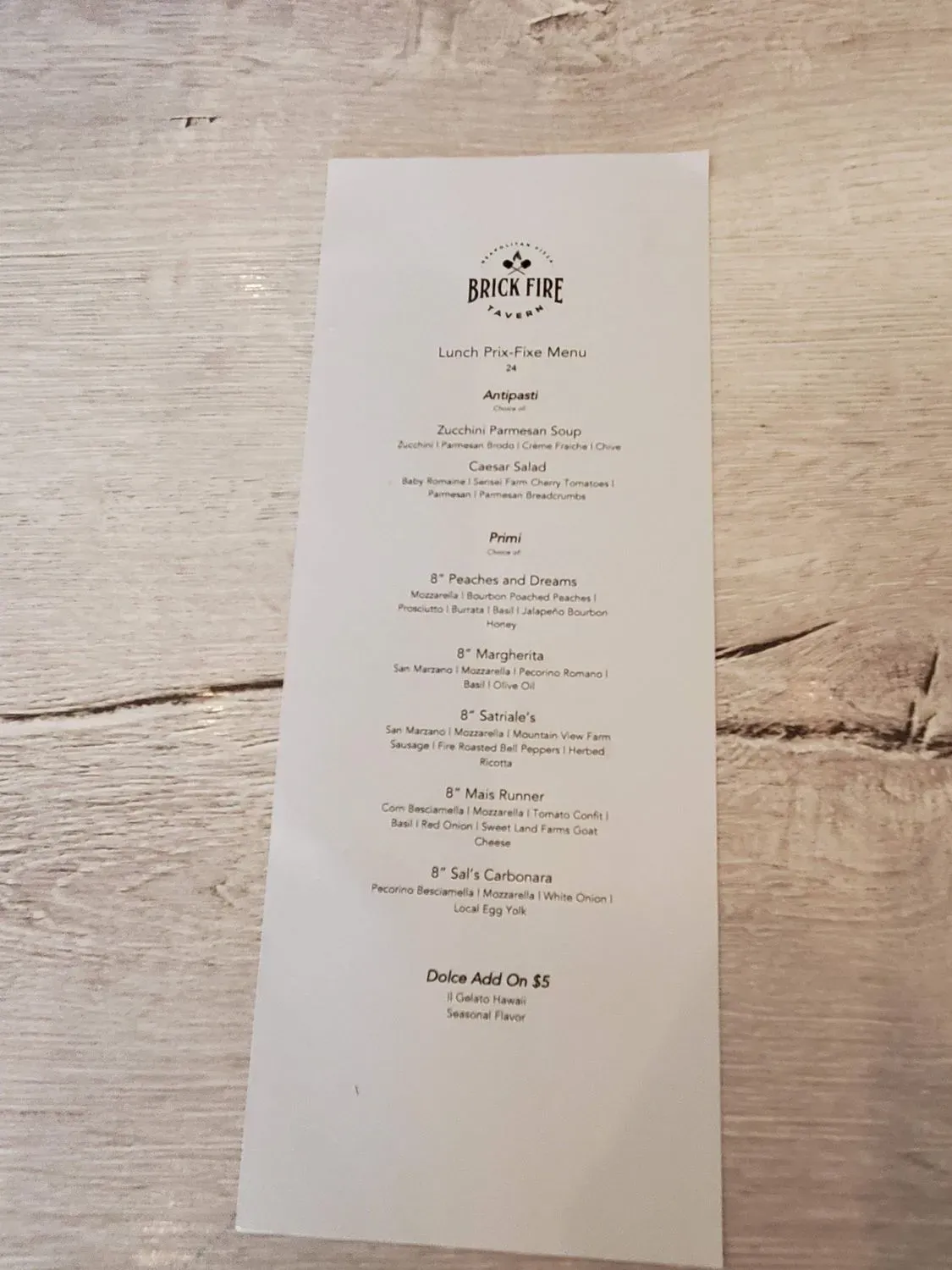 Menu 5