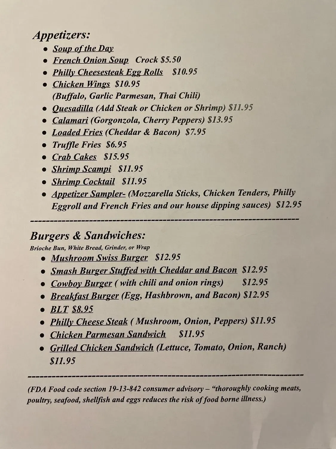 Menu 4