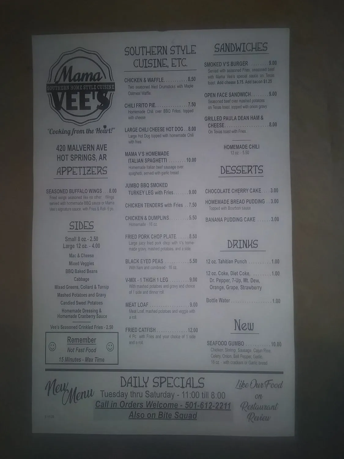 Menu 6