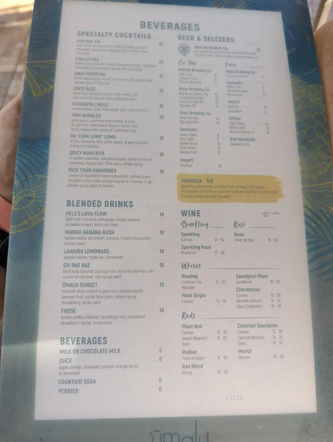 Menu 5