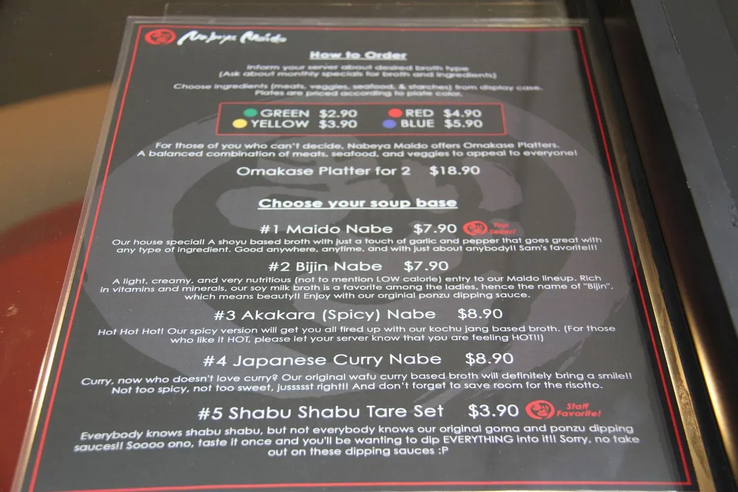 Menu 2