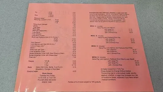 Menu 3