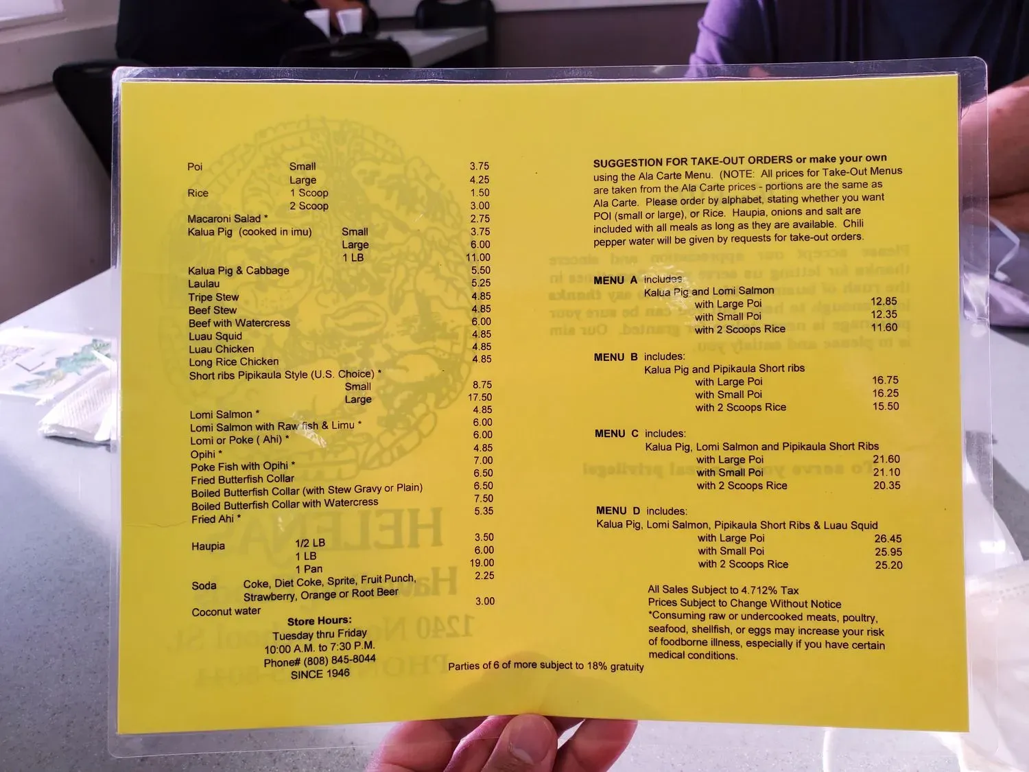 Menu 2