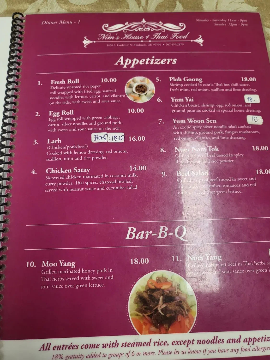 Menu 5