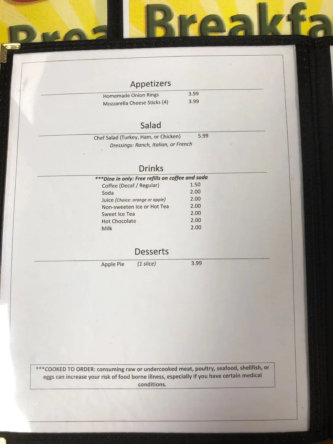 Menu 4