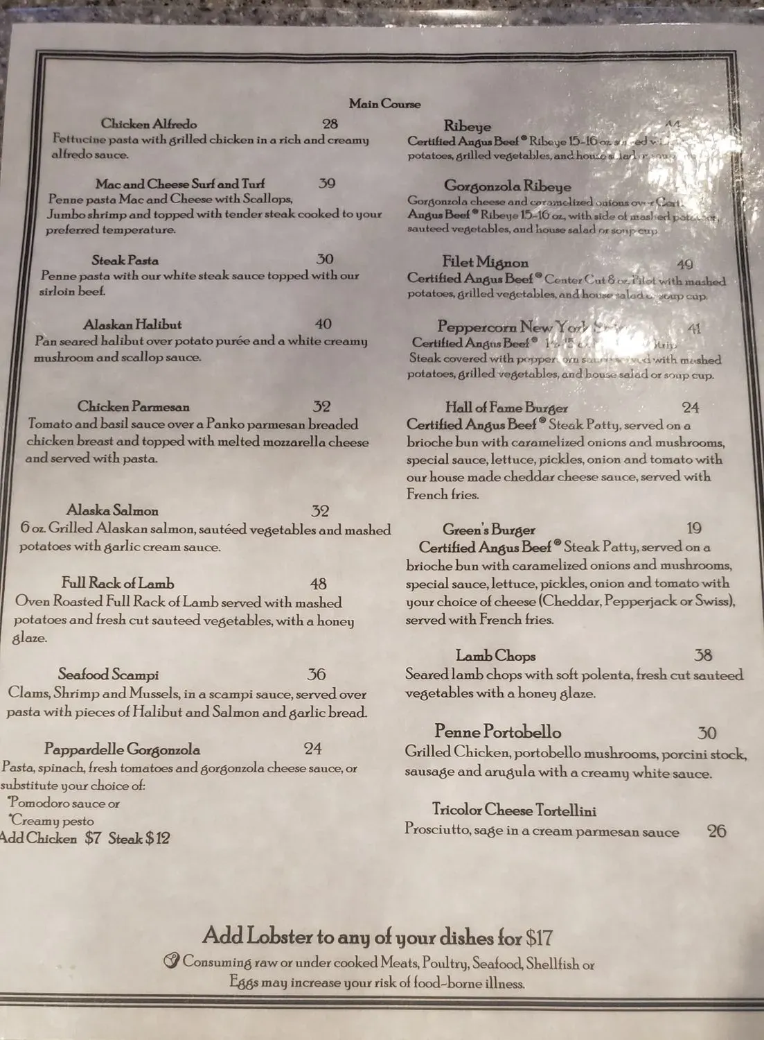 Menu 1