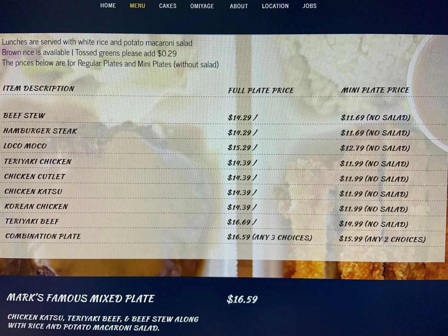 Menu 2