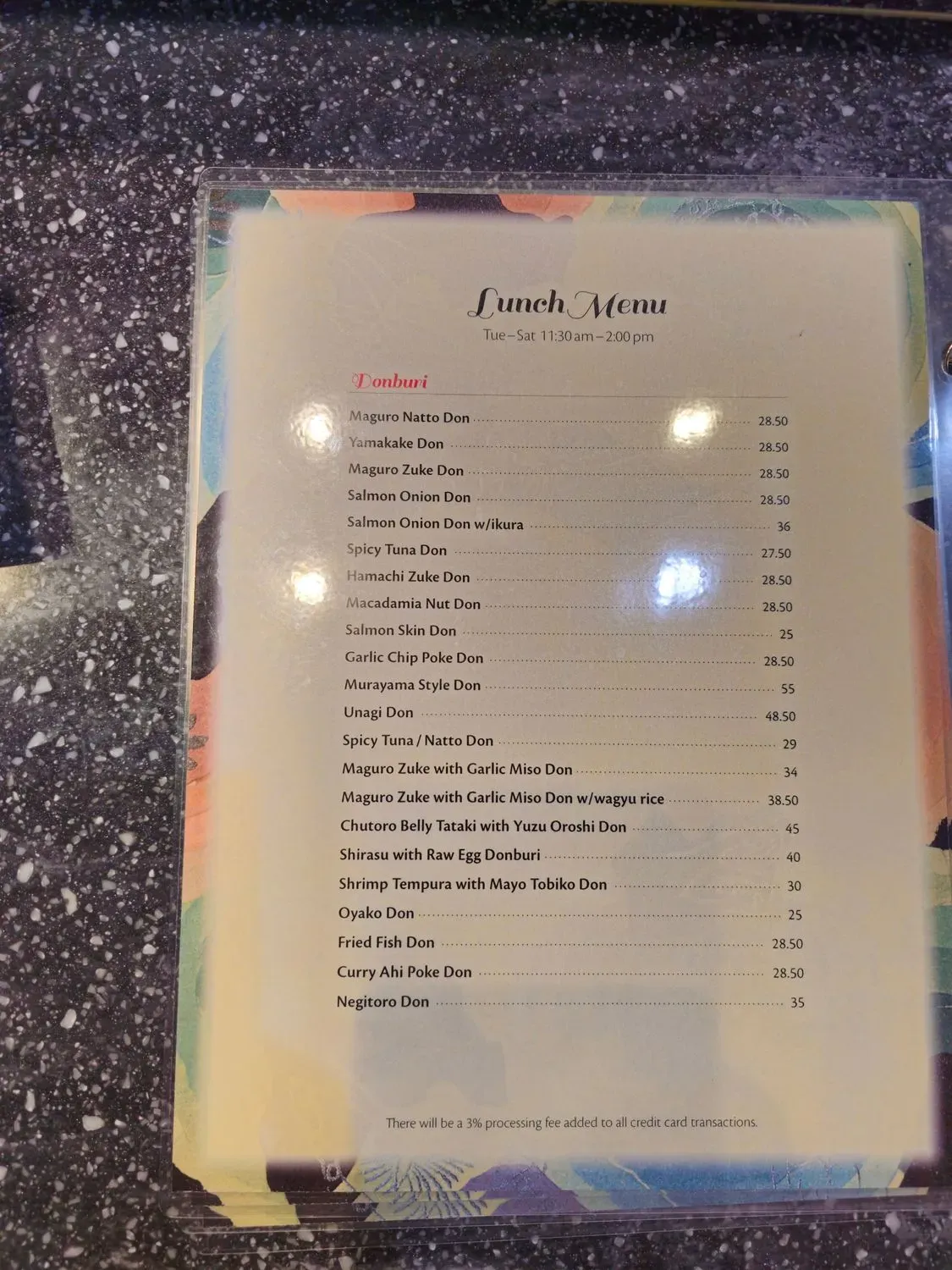 Menu 3