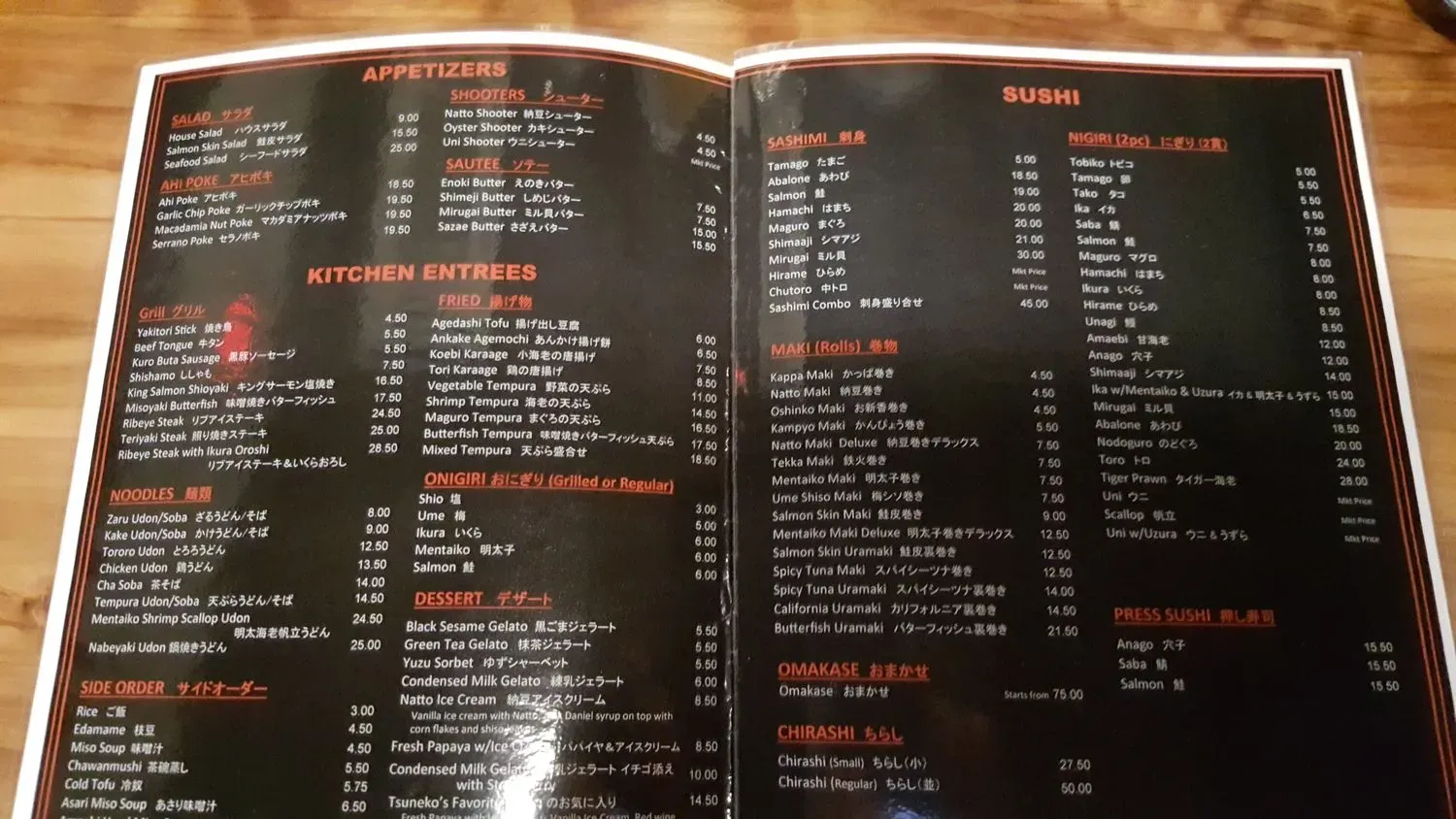 Menu 5