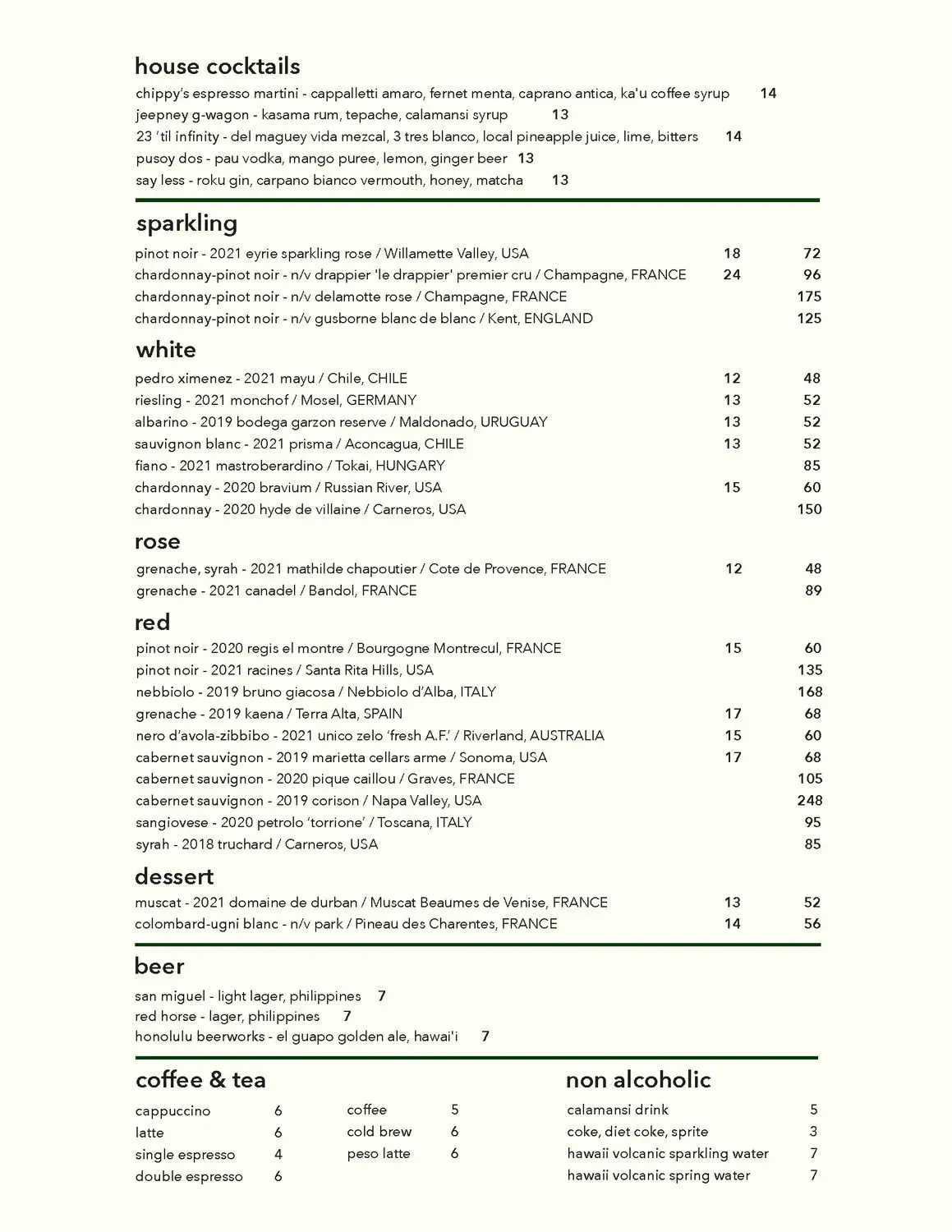 Menu 3