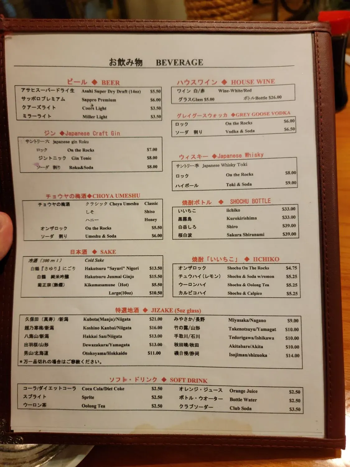 Menu 6