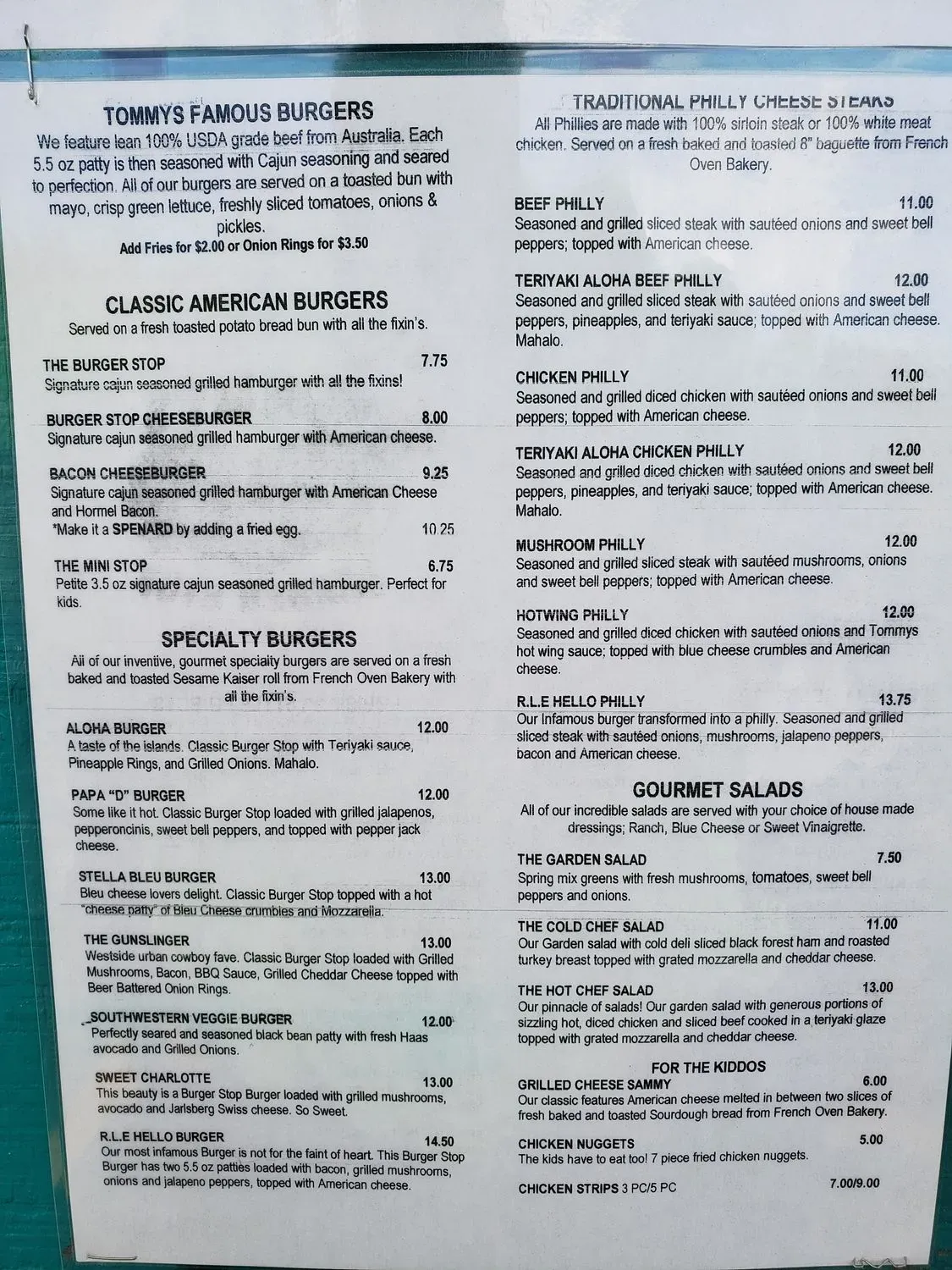 Menu 1