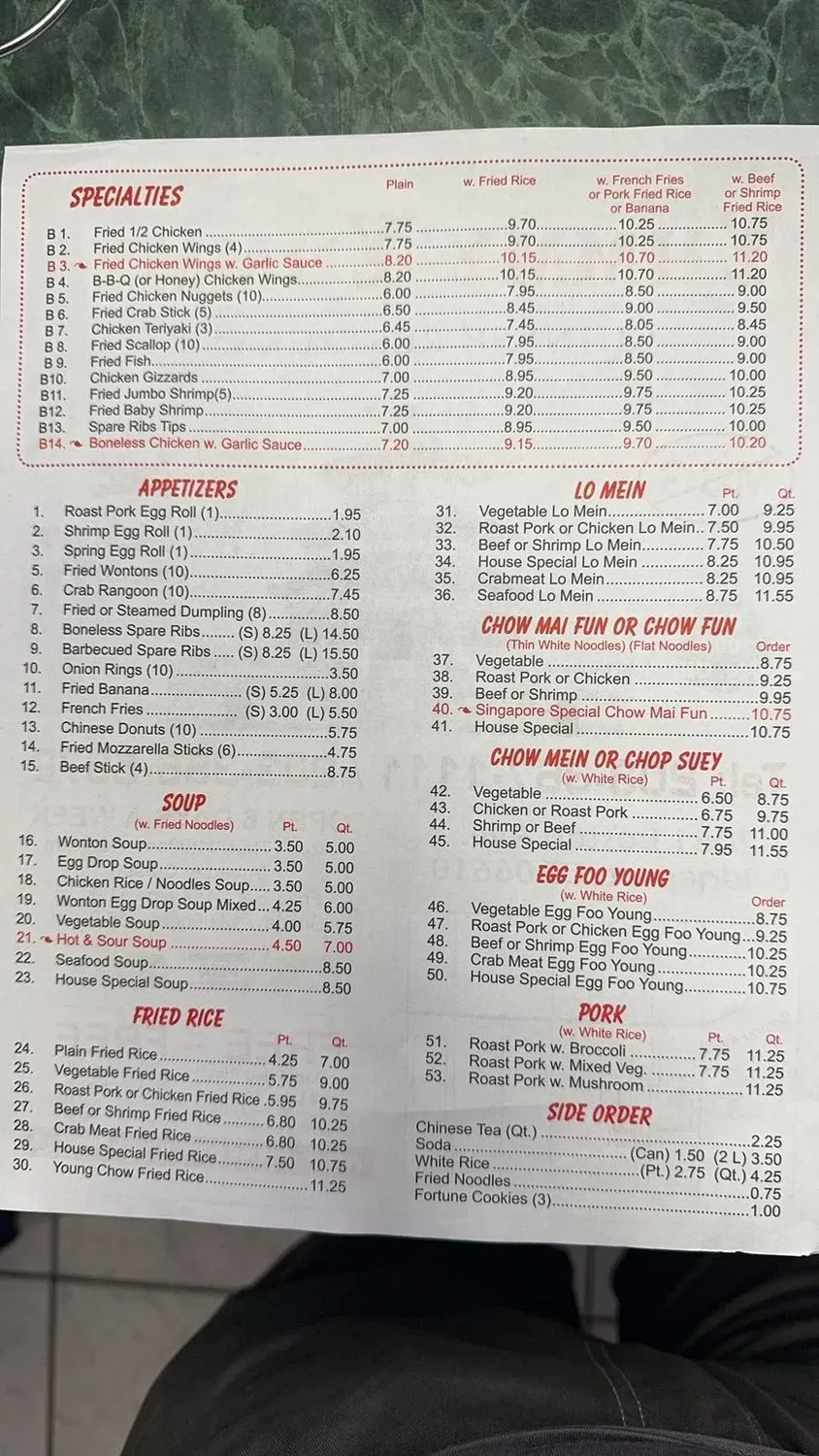 Menu 3