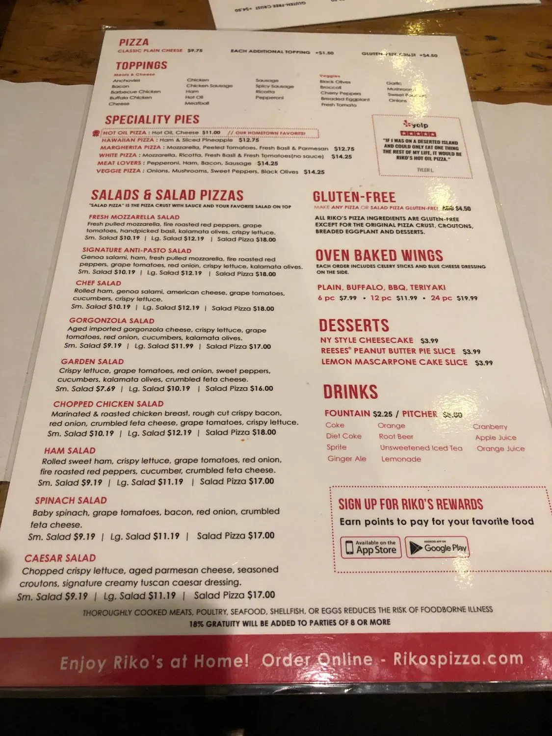 Menu 5