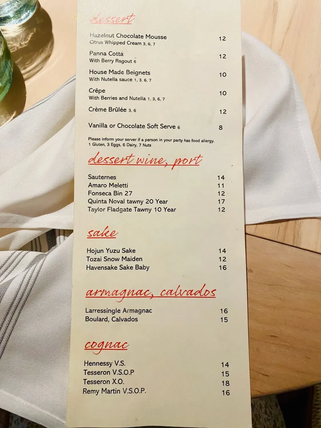 Menu 5