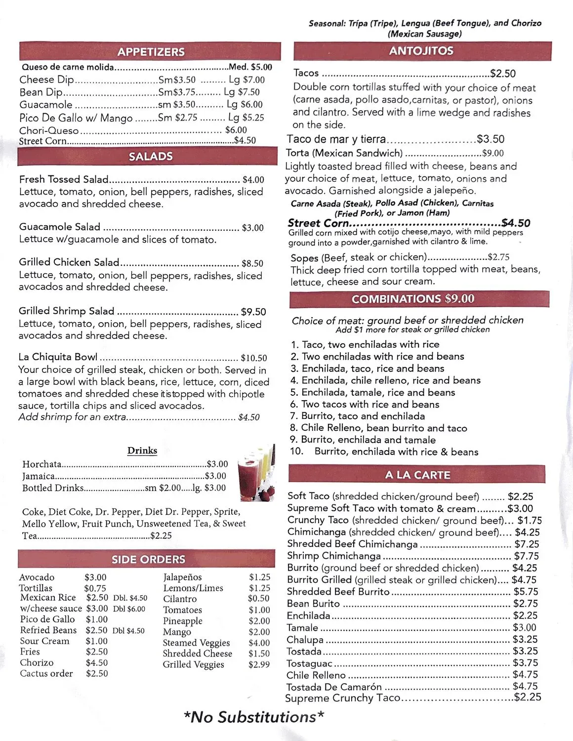 Menu 5