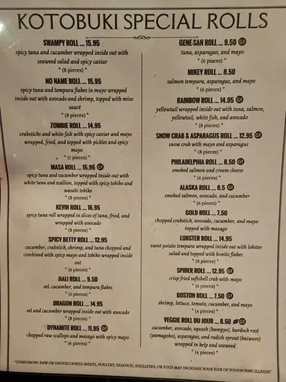 Menu 1