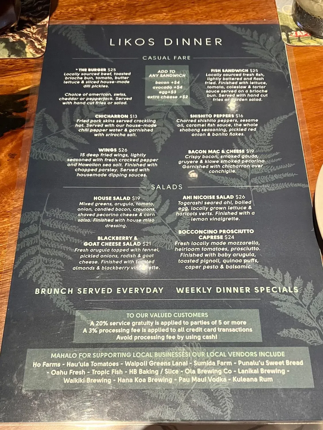 Menu 4