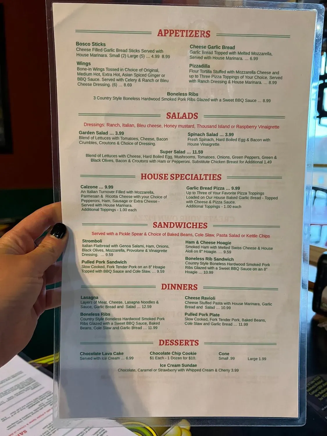 Menu 5