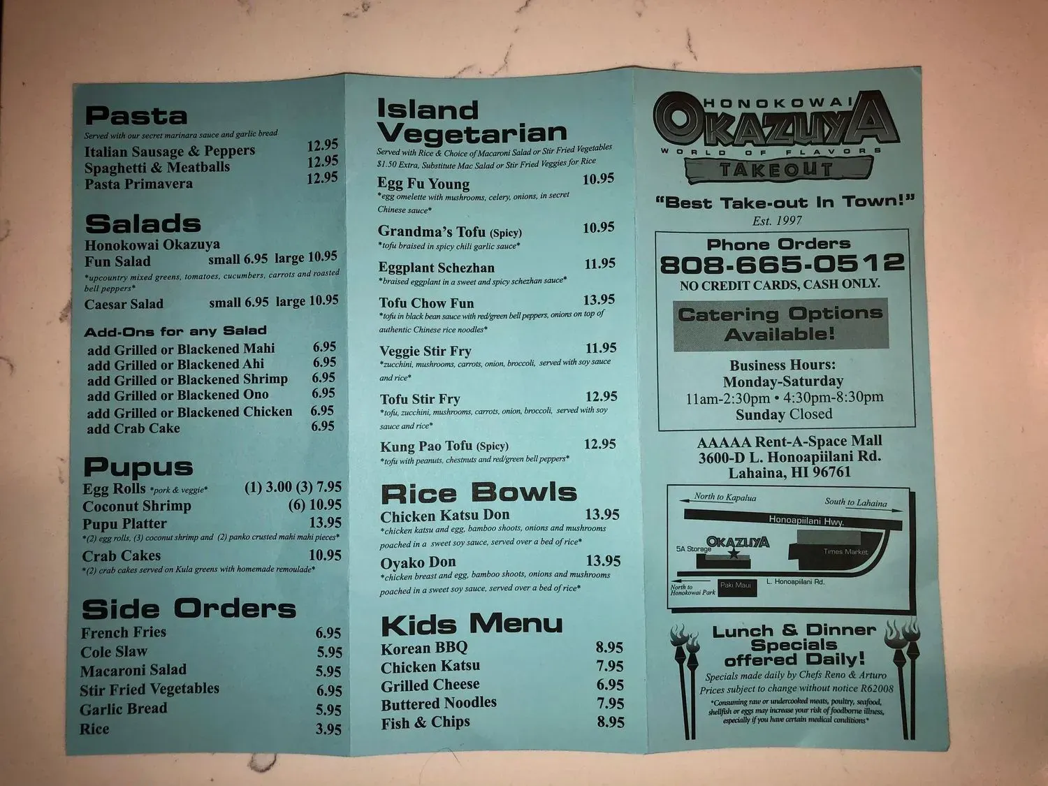 Menu 5