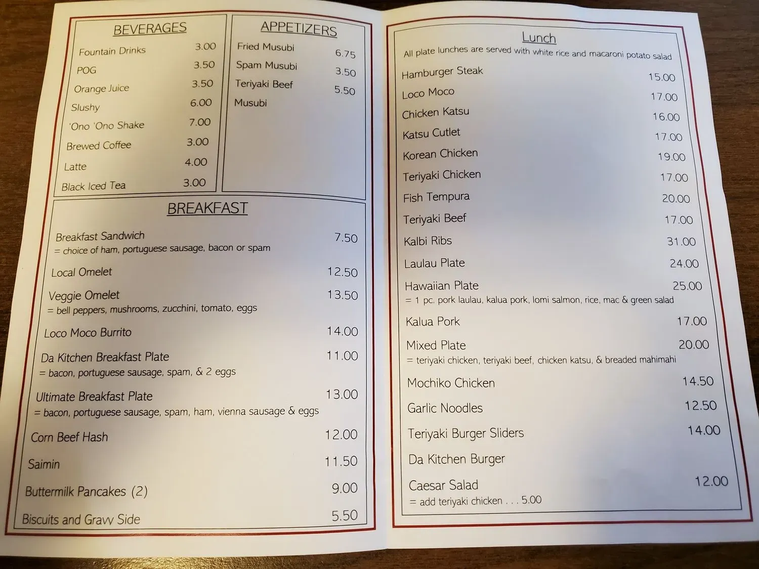 Menu 3