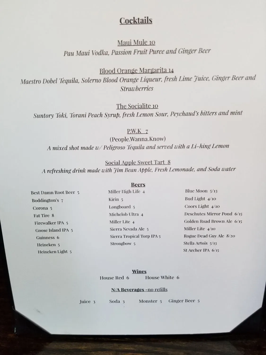 Menu 2