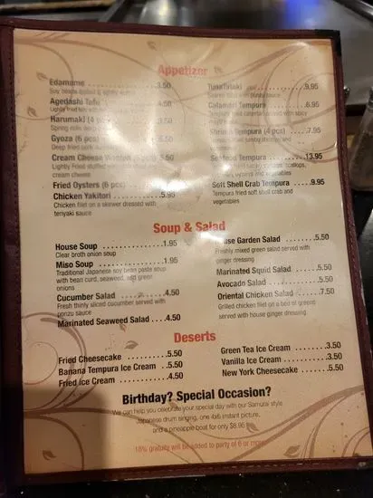 Menu 4