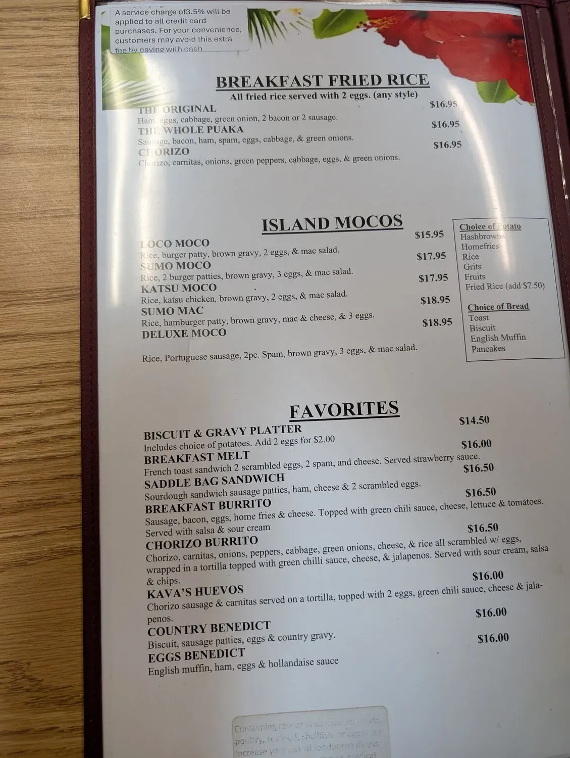 Menu 5