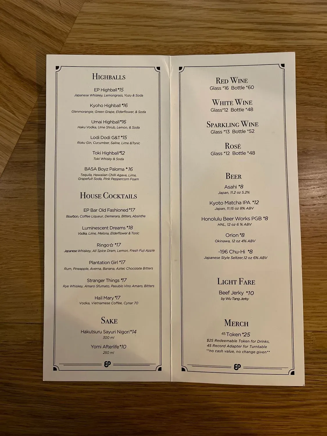 Menu 5