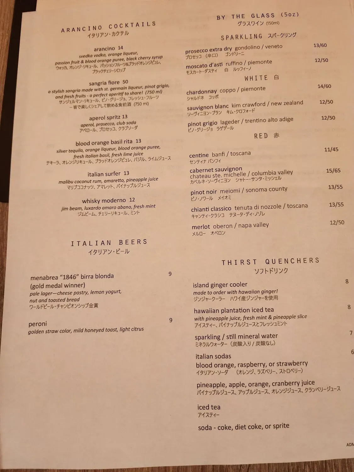 Menu 5