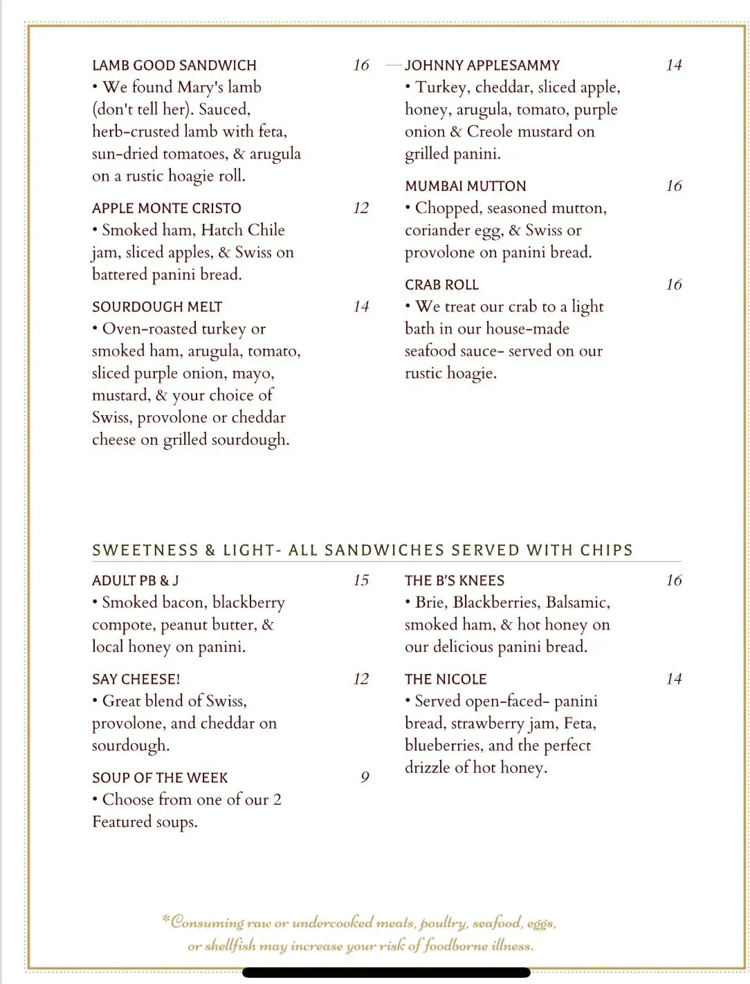 Menu 2